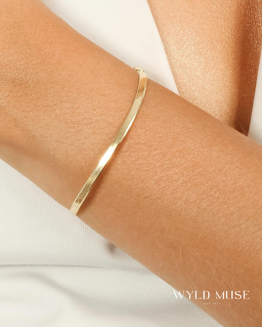 Herringbone Bracelet Gold